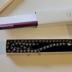 Black pearls jewelry set